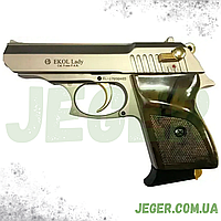 Стартовий сигнальний пістолет Ekol Lady Satina Gold 9мм, Сигнально шумовий пістолет Ekol Lady Satina Gold JGR