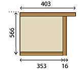 Антеноль дводверна Луна ширина 1000 МАКСІ-МЕбель Дуб молочний (5102455), фото 4