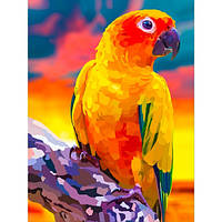 Алмазна мозаїка SANTI Яскравий папуга, 30х40см (холст)