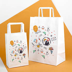 Подарунковий Пакет для короваю 220*120*290 Весільний Пакет "Наречений і Наречена"