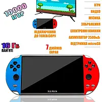 Ігрова ретроприставка Puls PSP X12Puls 10000 ігор 16gb-7" Портативна консоль зі встановленими іграми, ТВ вих