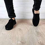 Кросівки чоловічі чорні сітка, фото 3