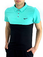 Спортивная летняя Футболка Polo Nike удобная для занятий спортом, Повседневная мужская стильная футболка найк M