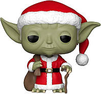 Standard Колекційна фігурка Funko Pop Star Wars: Holiday Santa Yoda, багатобарвна