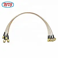 Пігтейл SMA-Male 90° - SMA Male ВЧ кабель перехідник RG316 довжина 45 см кутовий