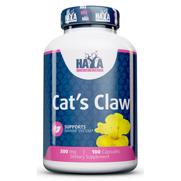 Котячий кіготь Haya Labs CAT'S CLAW 3% 500 мг 100 капсул EXP 03/24 року включно