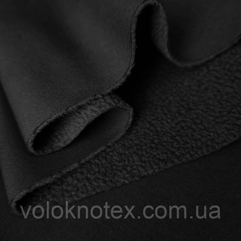 Ткань Софтшелл Softshell Черный, фото 1