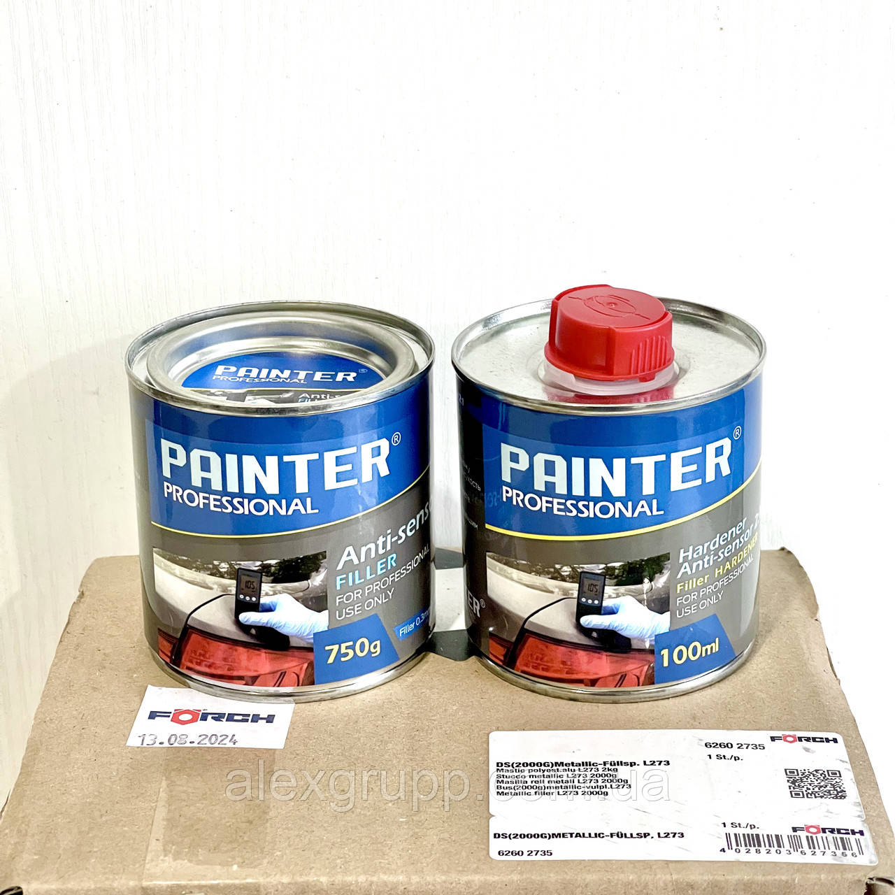 Акриловий грунт під товщиномір 2K Painter Filler Anti-sensor 750g + 100ml