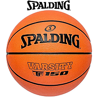 Мяч баскетбольный спортивный игровой мяч для баскетбола Spalding TF-150 Varsity Outdoor, размер №6