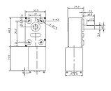 Мотор-редуктор 6-12 В 6RPM металеві шестерні JGY370, фото 2