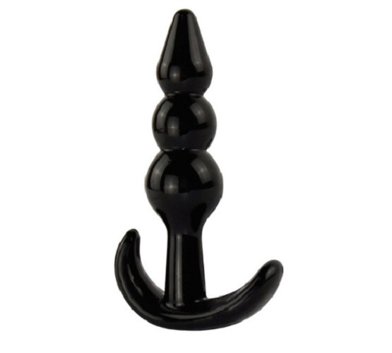 Силіконова анальна пробка якір ЧОРНА "01"