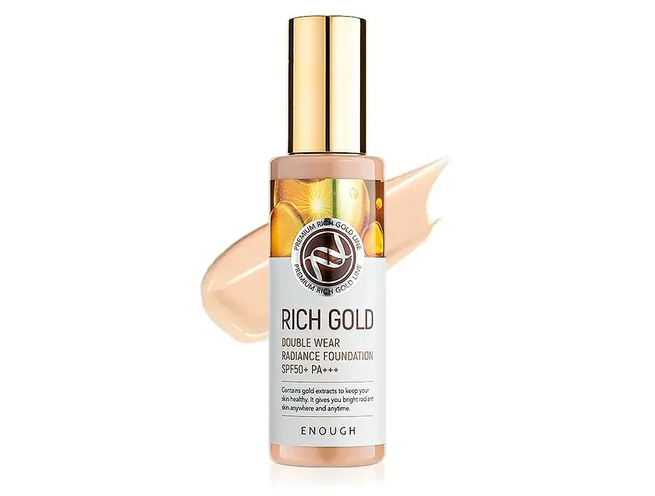 Омолаживающий тональный крем для лица с золотом Enough Rich Gold Double Wear Radiance Foundation SPF 50+ №23 - фото 1 - id-p1838273437