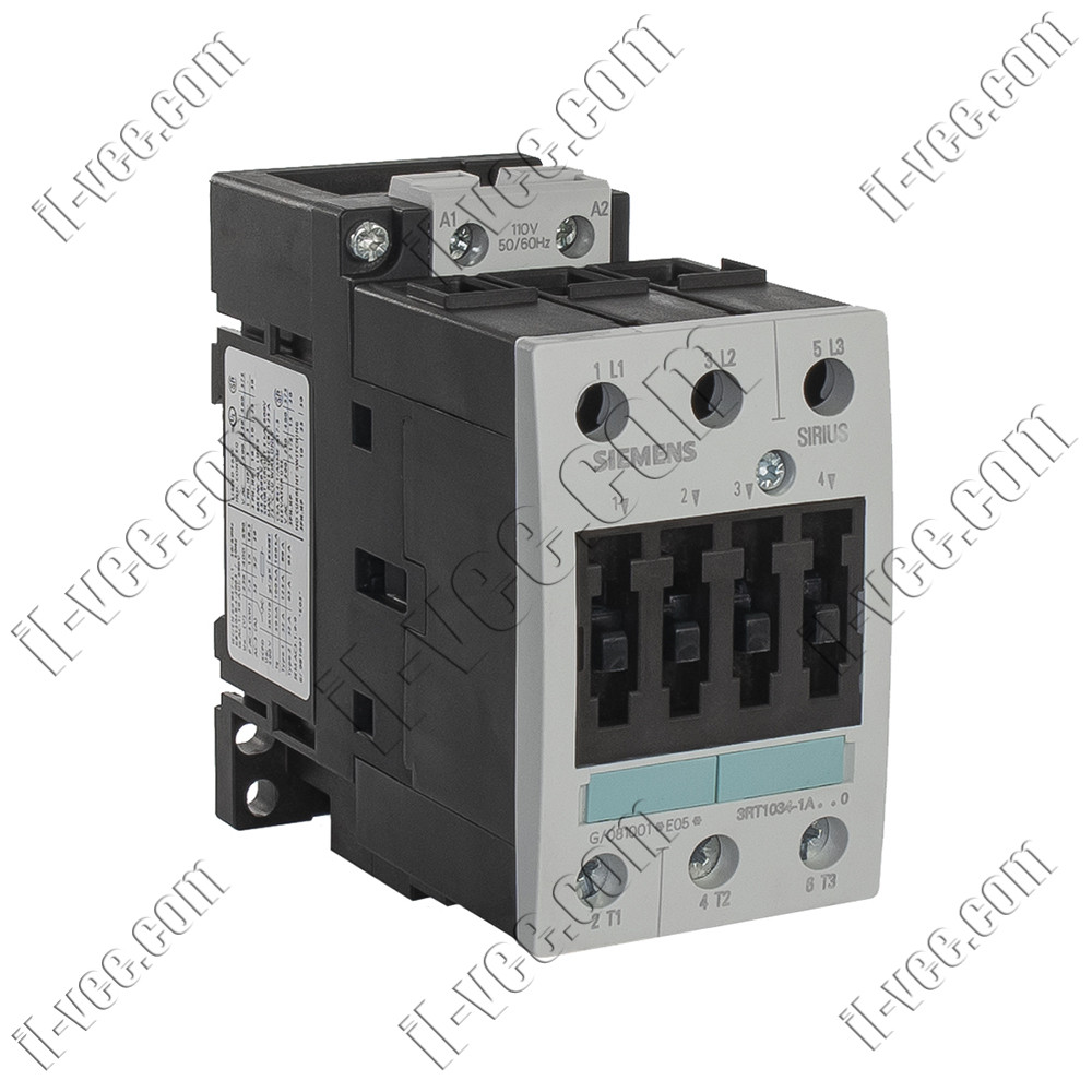 Контактор Siemens 3RT1034-1AG20, 15kW, 110VAC