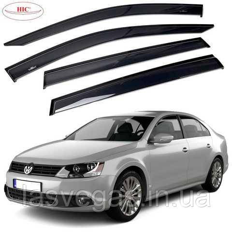 Вітровики ,дефлектори вікон Volkswagen Jetta 2011+ (HIC), фото 1