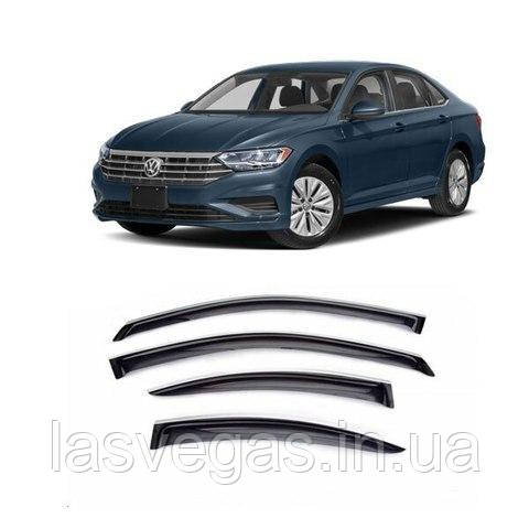 Дефлекторы окон (ветровики) Volkswagen Jetta 2018- (HIC/Тайвань), фото 1