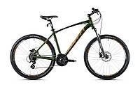 Велосипед 27,5 Spelli SX-4700 disk 19" темно зелений з помаранчевим