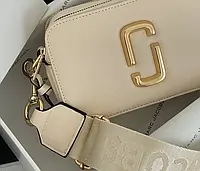 Сумка женская Marc Jacobs The Snapshot Beige/Gold