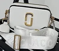 Сумка женская Marc Jacobs The Snapshot White/Gold
