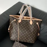 Сумка жіноча Louis Vuitton Neverfull Brown Pink