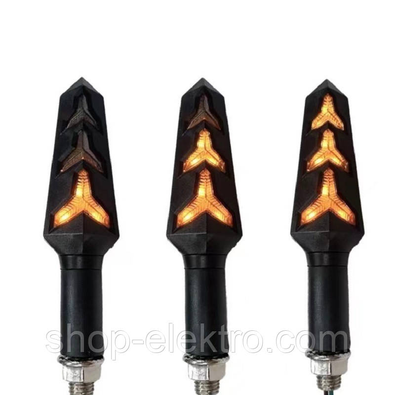 Покажчики повороту LED пара, жовті, фото 1
