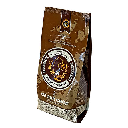 Кава в зернах Преміум Копі Лювак Kopi luwak Weasel Coffee Huong Mai Cafe 250 гр. В'єтнам, фото 1