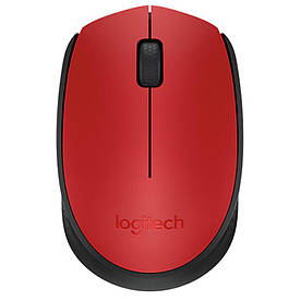 Мишка Logitech M171 бездротова, червона з чорним