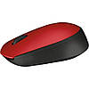 Мишка Logitech M171 бездротова, червона з чорним, фото 2