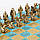 Шахи подарункові в дерев'яному футлярі бірюзові 34х34 см Manopoulos 670456, фото 6