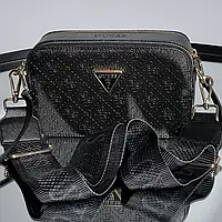 Сумка женская Guess Zippy Snapshot Black/Gold