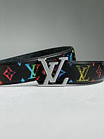 Ремень Louis Vuitton Rainbow Belt Black/Silver