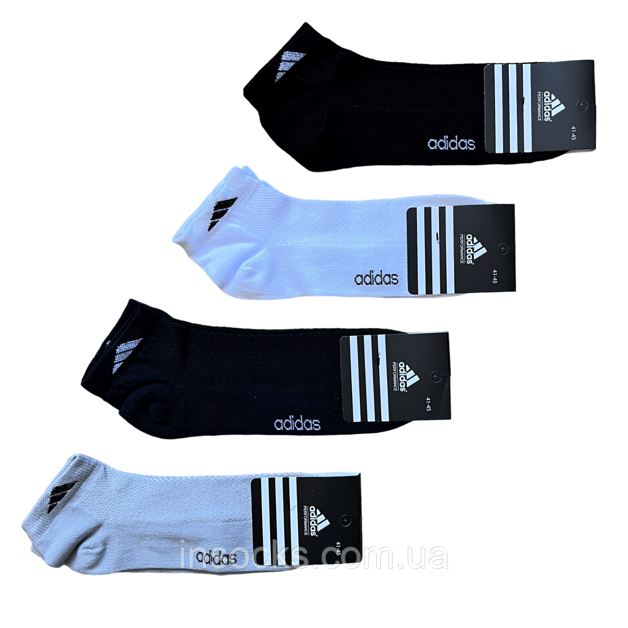 Шкарпетки чоловічі літні "Adidas". Сітка. 41-45р. Асорті. Короткі.