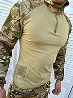 Тактический костюм мультикам с наколенниками, рипстоп, армейськая форма