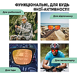 Сонцезахисні окуляри Kdeam поляризаційні Чорно-жовтогарячі (КD 156), фото 6