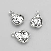 Фурнітура підвіска Божа корівка 14х10 мм фасування 10шт+-. 20грам купити біжутерію дешево оптом в інтернеті