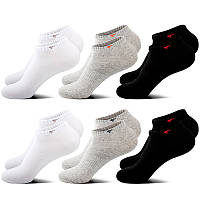 Шкарпетки чоловічі короткі Septwolves 200N 26-28 см 6 пар 2 black 2 gray 2 white (10732-58402)
