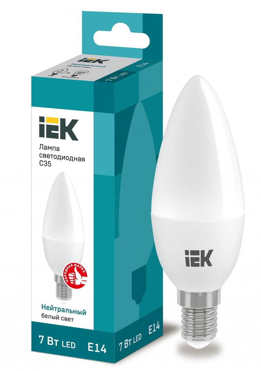 Лампа LED ECO C35 свічка 5Вт 230В 4000К E14