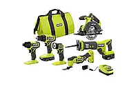 Набор аккумуляторных инструментов RYOBI ONE+ PCL1600K2 18V (комплект)