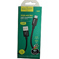 Кабель HOCO X89 USB / microUSB 1,0 m., 2.4A, black