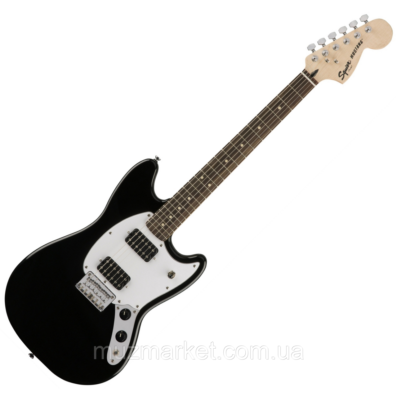 Електрогітара Squier by Fender Bullet Mustang HH BLK, фото 1