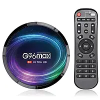 Приставка TV-BOX G96 Max X4 8K UltraHD (Android 11 4/64) (WiFi 2.4/5Gz) (Bt 5.0) (USB 2.0/3.0)