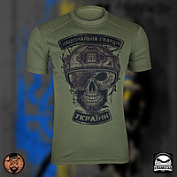 Тактическая футболка с принтом Национальная гвардия Украины, тактическая и форменная одежда, футболки и майки M