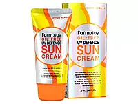 Солнцезащитный обезжиренный крем для лица FarmStay Oil-Free UV Defence Sun Cream SPF 50+, 70мл Корея