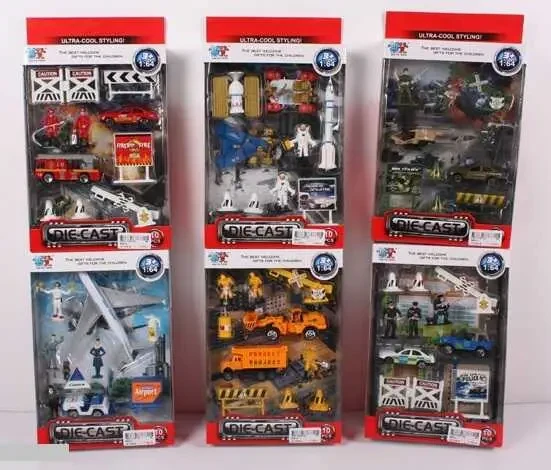 Набір спецтехніки 89610 (96/2) 6 видів, металопластик, аксесуари, в коробці, фото 1