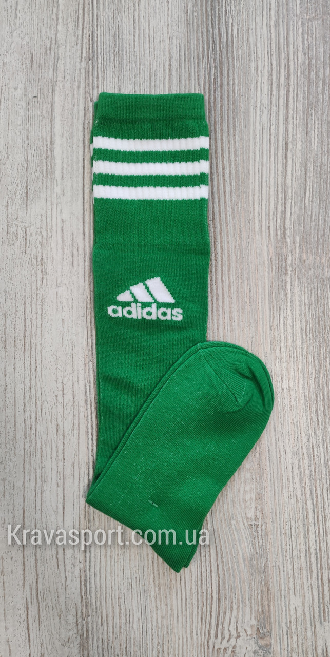 Гетри футбольні зелені. Дитячі зелені футбольні гетри Adidas. Розмір 27-36
