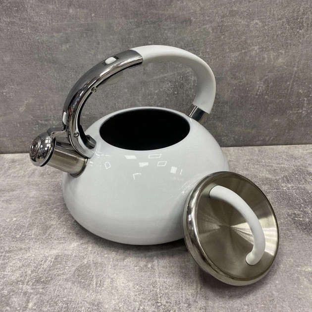 Чайник EMPIRE зі свистком Кім V 3 л — EM-333, білий, фото 1