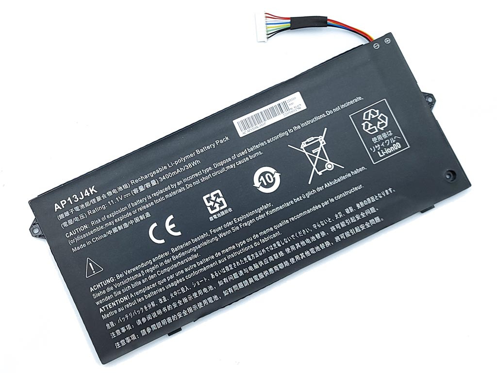 Батарея AP13J4K для ACER Chromebook C720, C720P, C740, AP13J3K (11.1V 3400mAh)