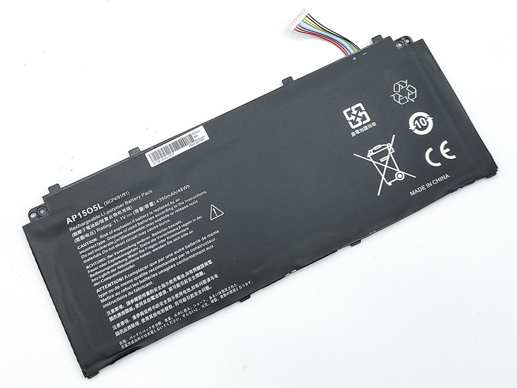 Батарея AP15O5L для ACER Aspire S5-371, Chromebook R13 CB5-312T-K0YK,Swift5 SF514-51 (11.1V 4350mAh)