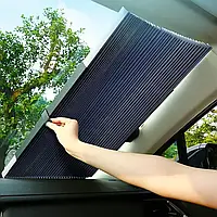 Солнцезащитная складная шторка на лобовое стекло, автомобильная шторка на присосках, защита от солнца