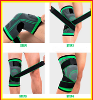 Бандаж коленного сустава,наколенник эластичный с фиксатором колена,бандаж на колено компрессионный lkp