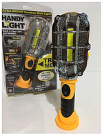 Фонарик беспроводной светодиодный ручной Handy Light на батарейках фонарь лампа с магнитом и крючком lkp